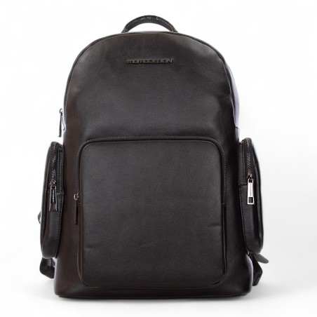 MOMO DESIGN - Mochila con 3 bolsillos de piel sintética