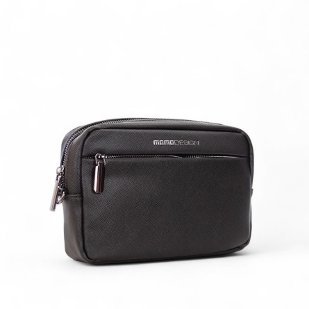 MOMO DESIGN - Borsello in ecopelle saffiano con logo