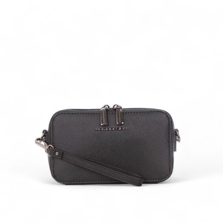 MOMO DESIGN - Borsello in ecopelle saffiano con logo