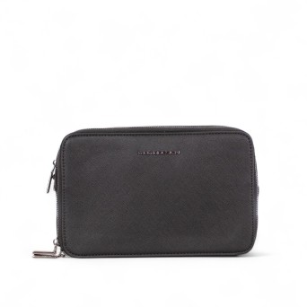 MOMO DESIGN - Borsello in ecopelle saffiano con logo