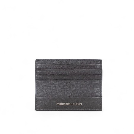 MOMO DESIGN - Kartenetui aus getrommeltem Leder mit Logo