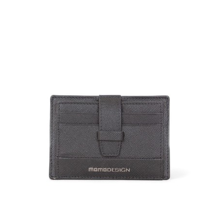 MOMO DESIGN - Porte-cartes en cuir Saffiano avec logo