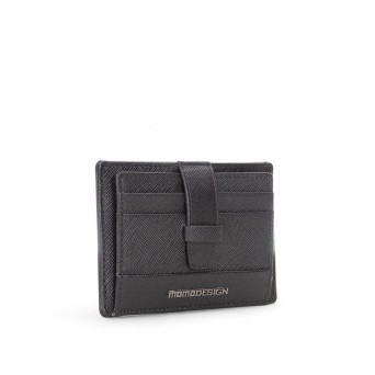 MOMO DESIGN - Saffiano leather card holder with logo 2
