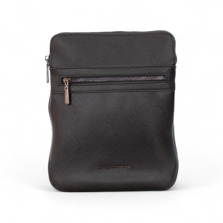 MOMO DESIGN - Borsello in ecopelle saffiano con logo