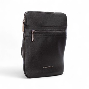 MOMO DESIGN - Cartera de piel sintética saffiano con logotipo 2