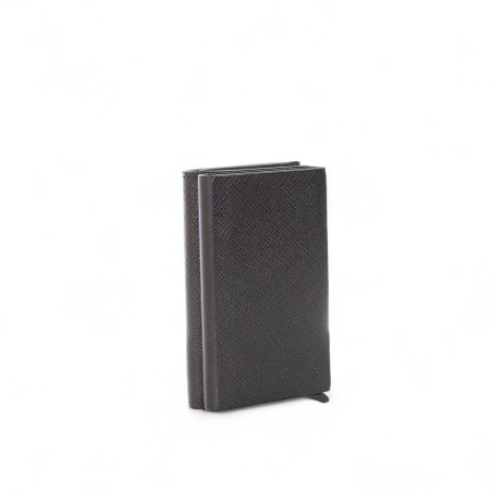 MOMO DESIGN - Cartera de piel saffiano con logotipo