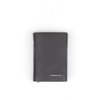MOMO DESIGN - Grained leather card holder with logo