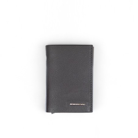 MOMO DESIGN - Porte-cartes en cuir grainé avec logo