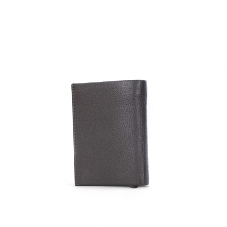 MOMO DESIGN - Portacarte in pelle martellata con logo