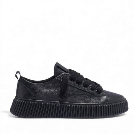 RHUN - Sneakers Triple Negro Piel flor