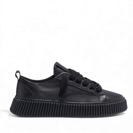 RHUN - Sneakers Triple Negro Piel flor