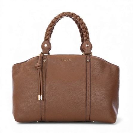 LIU JO - Faux leather handbag with logo