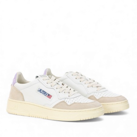 AUTRY - Leather and suede sneakers with logo