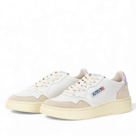 AUTRY - Zapatillas deportivas de piel y ante con logotipo