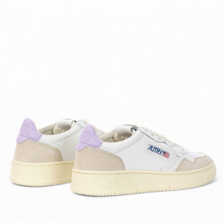 AUTRY - Baskets en cuir et daim avec logo