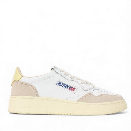 AUTRY - Baskets en cuir et daim avec logo