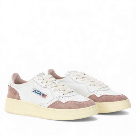 AUTRY - Leather and suede sneakers with logo