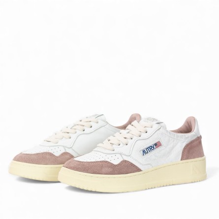 AUTRY - Leather and suede sneakers with logo