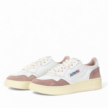 AUTRY - Zapatillas deportivas de piel y ante con logotipo