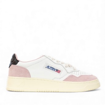 AUTRY - Baskets en cuir et daim avec logo