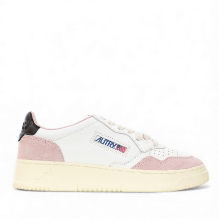 AUTRY - Baskets en cuir et daim avec logo