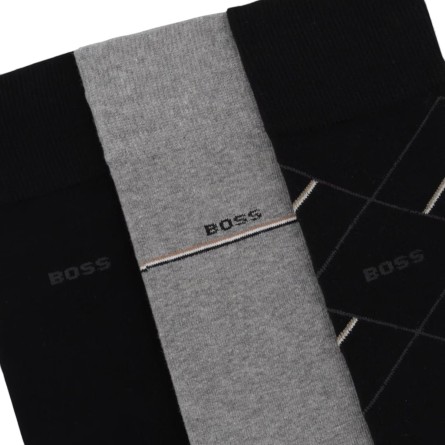 BOSS - Chaussettes en coton avec logo
