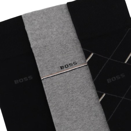 BOSS - Chaussettes en coton avec logo