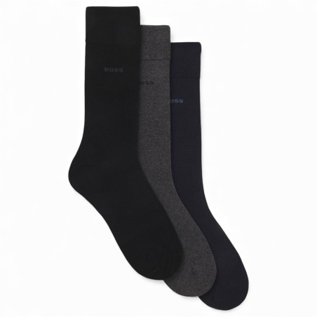 BOSS - Chaussettes en coton avec logo