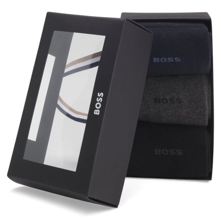 BOSS - Calcetines de algodón con logo