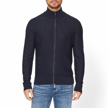 BOSS - Cardigan Avac avec fermeture éclair