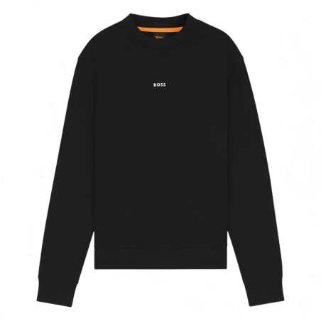 BOSS - Sweat en coton éponge à coupe décontractée avec logo