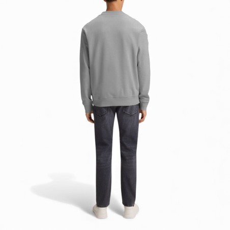 BOSS - Relaxed fit cotton terry sweatshirt with logo