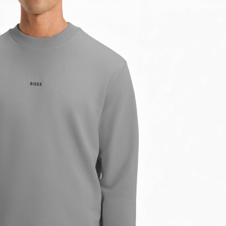 BOSS - Sudadera relaxed fit en algodón de rizo con logo