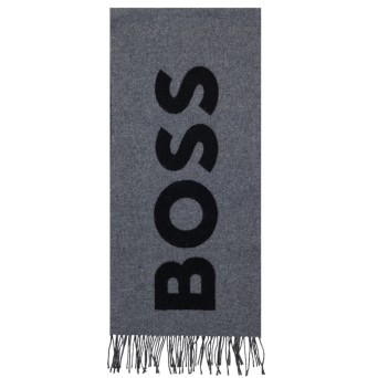BOSS - Wool scarf with logo
