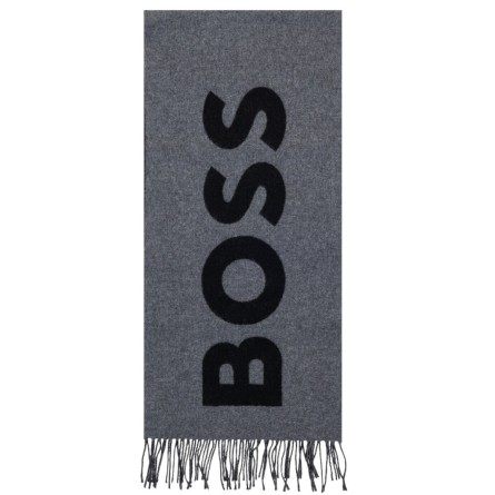 BOSS - Sciarpa in lana con logo