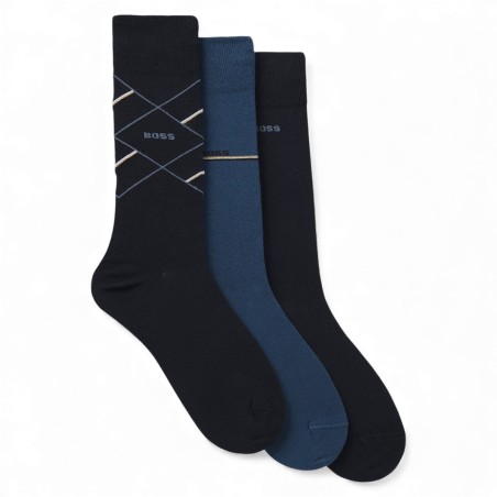 BOSS - Chaussettes en coton avec logo