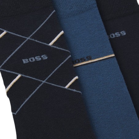 BOSS - Calcetines de algodón con logo