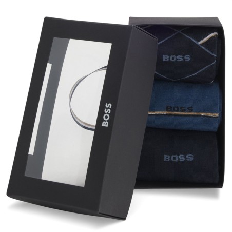 BOSS - Chaussettes en coton avec logo