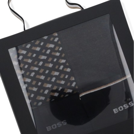 BOSS - Chaussettes en coton avec logo