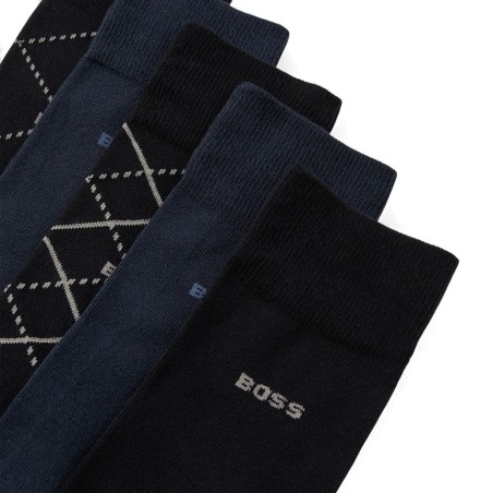 BOSS - Calcetines de algodón con logo