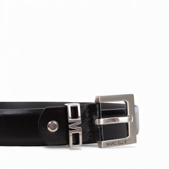 MARC ELLIS - Cintura in pelle con Fibbia silver 2