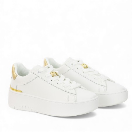 MICHAEL KORS - Leather sneakers with logo