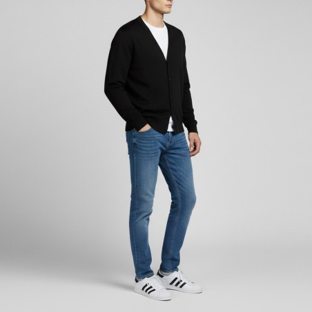 JOHN RICHMOND - Cardigan in misto viscosa con logo