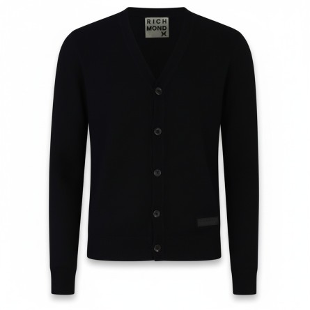 JOHN RICHMOND - Cardigan en viscose avec logo