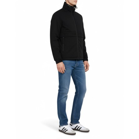 JOHN RICHMOND - Jacket with logo and central zipper