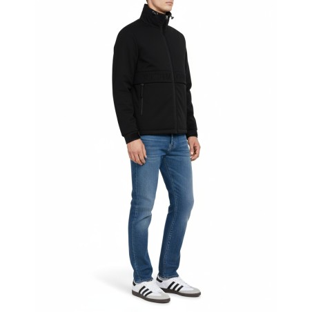 JOHN RICHMOND - Jacket with logo and central zipper