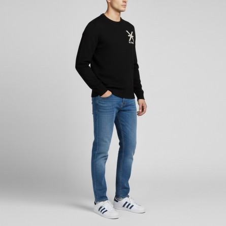 JOHN RICHMOND - Jersey con cuello redondo y logotipo