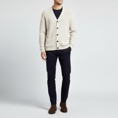 OUT/FIT - Strickjacke aus einer Wollmischung mit Knöpfen