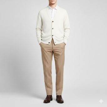 OUT/FIT - Classic zipper and button pants