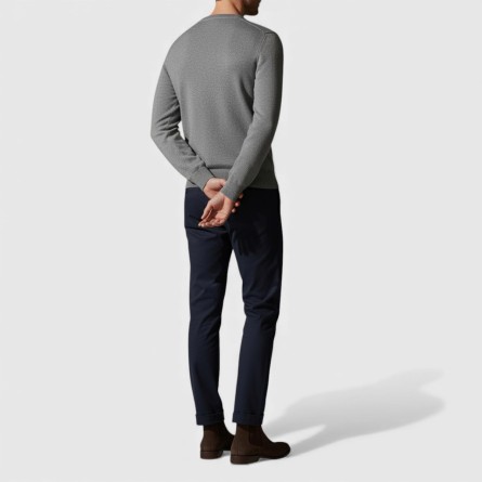 BRIATORE MILANO - Pull en laine - Couleur: Gris,Taille: M